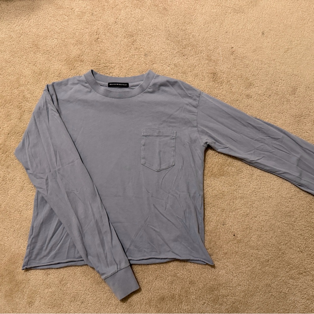 Brandy Melville Light Blue Long Sleeve Shirt